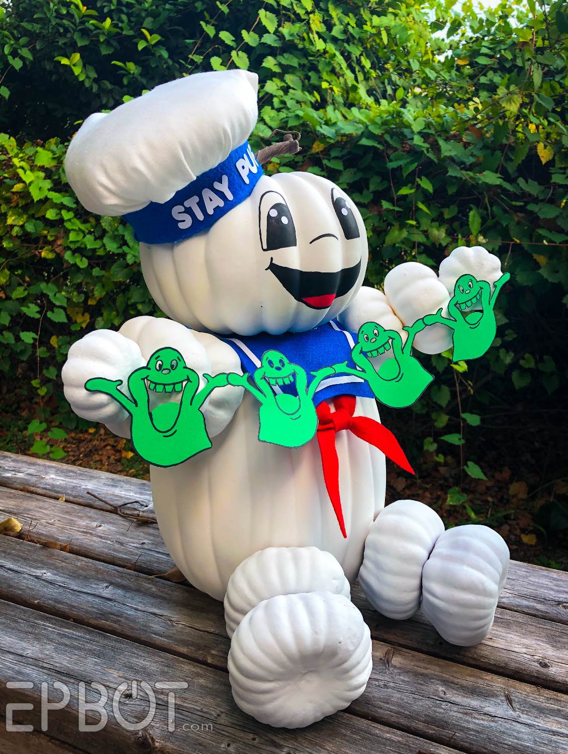 EPBOT Halloween DIY It's The Stay Puft Pumpkin Man!