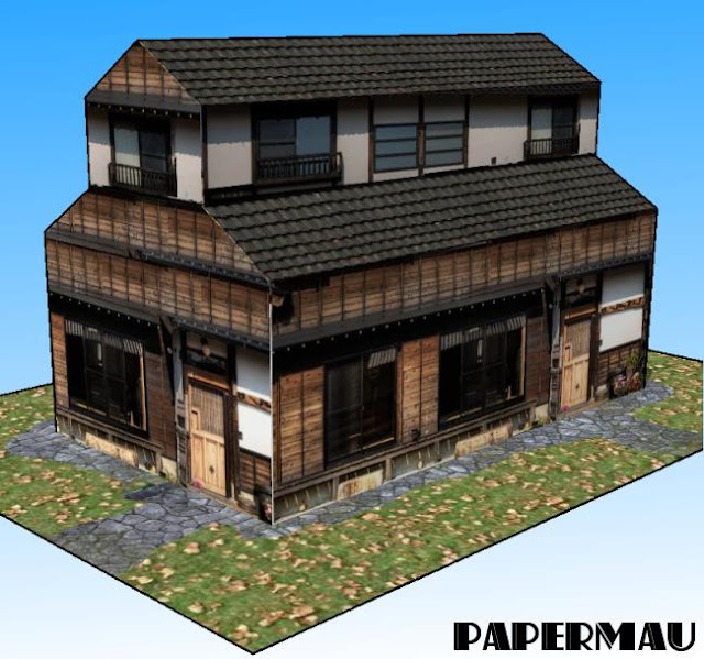PAPERMAU A Simple Traditional Japanese House Paper Model by Papermau Download Now!