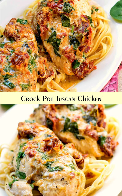 Crock Pot Tuscan Chicken | Latte Intero