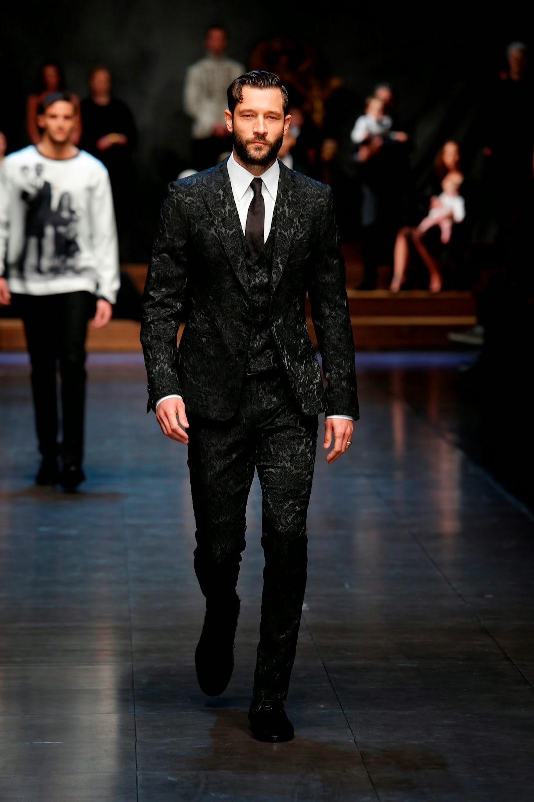 men's styling: Dolce&Gabbana Men's AW15 Collection at Milan Fashion Week