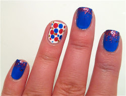 patriotic nail designs gradient glitter