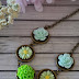 Floral bib necklaces