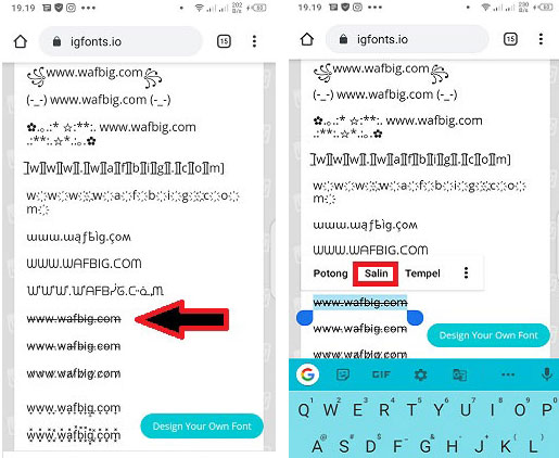 Cara Membuat Tulisan Di Coret Di Instagram Tanpa Aplikasi - WAFBIG