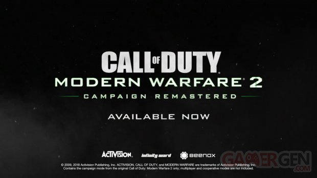 إشاعة : لعبة Call of Duty Modern Warfare 2 Remastered كانت جاهزة منذ عام 2018 
