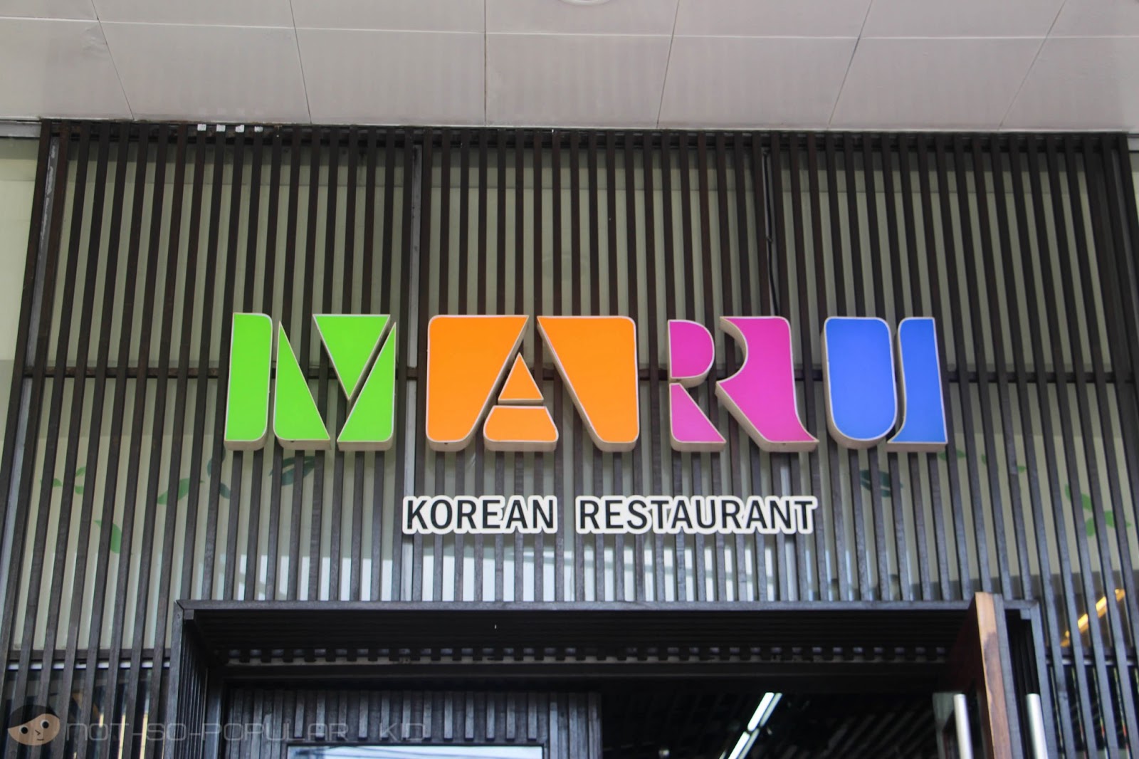 Maru - Korean Restaurant in Robinsons Place Manila - A Not-So-Popular