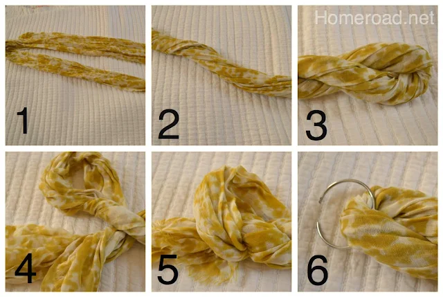 How to create beautiful vintage scarf organization www.homeroad.net