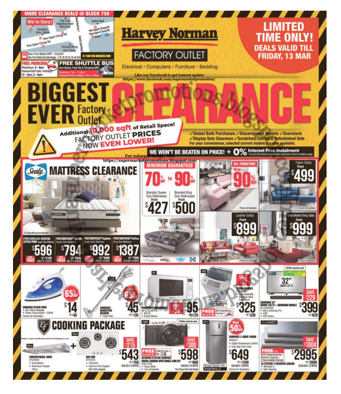 Harvey Norman Factory Outlet Clearance Sale 05 13 March 2020