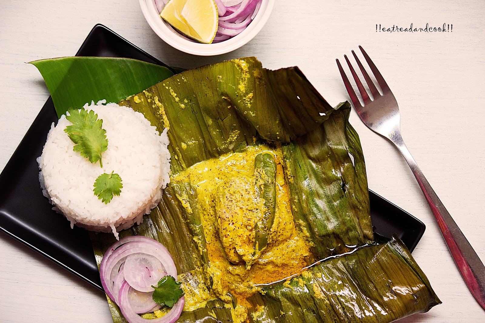 Macher Paturi / Bengali Style Steamed Fish in Banana Leaf