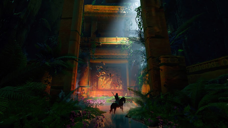 #8.1468, Ancient Ruins, Fantasy, Art, 4K Wallpaper
