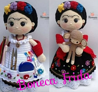 PATRON GRATIS FRIDA KAHLO COSTURERA AMIGURUMI 44882