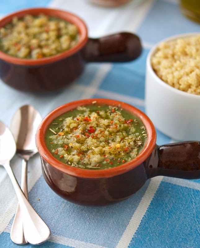 Green Soup with Quinoa