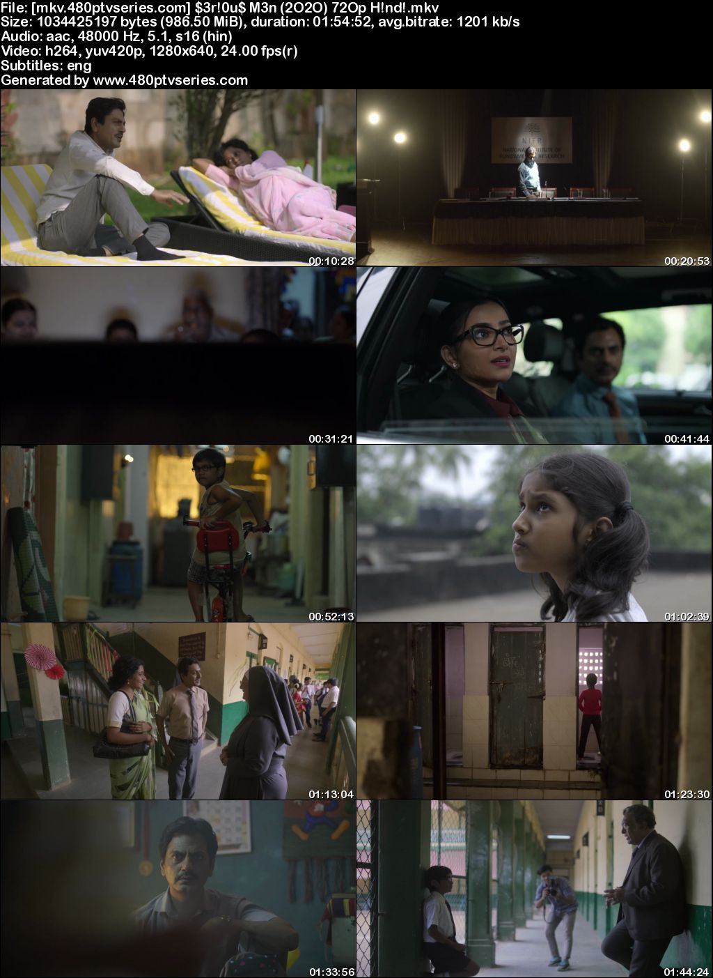 Watch Online Free Serious Men (2020) Full Hindi Movie Download 480p 720p Web-DL