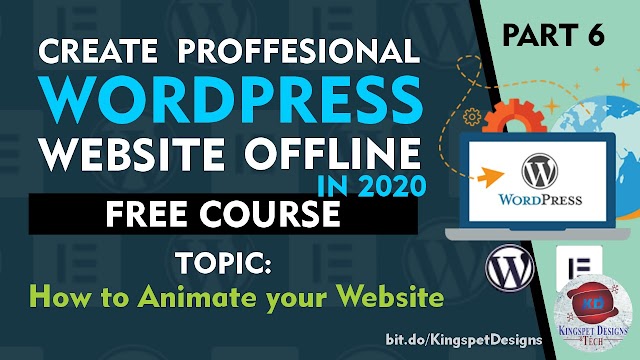 FREE WEBSITE DESIGN TUTORIAL: How to Animate any part of your Website