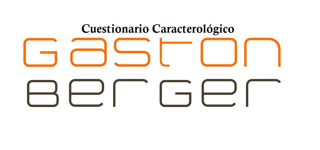 CUESTIONARIO  CARACTEROLOGICO DE GASTON  BERGER