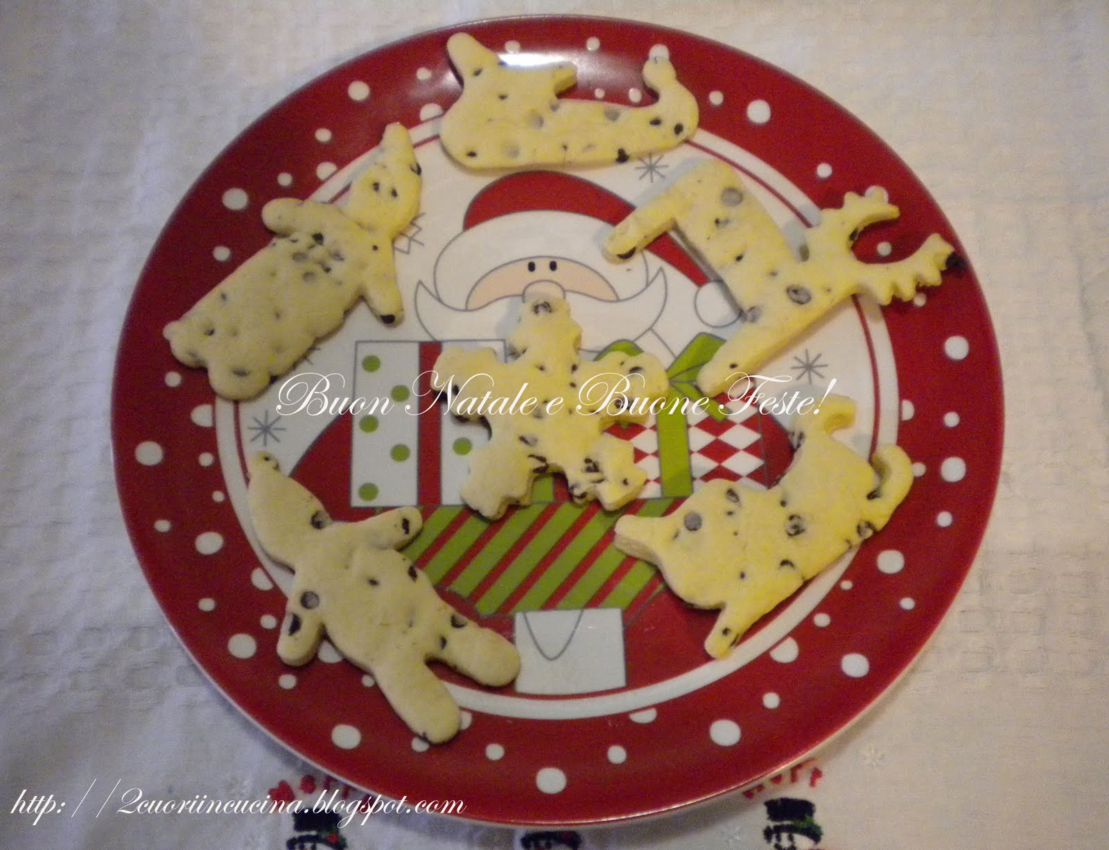 2 cuori in cucina Biscotti con gocce di cioccolato dalle formine