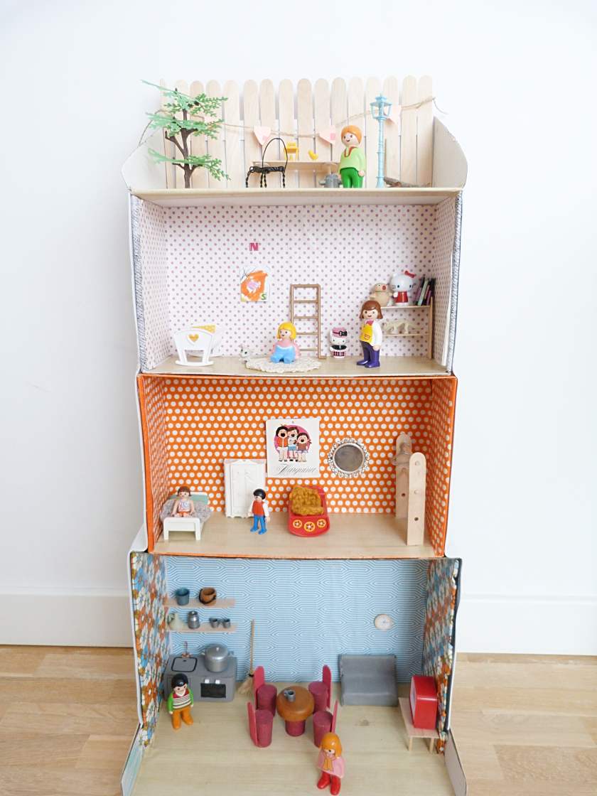 Hacer Casitas Casitas De Muñecas Hechas De Carton Material