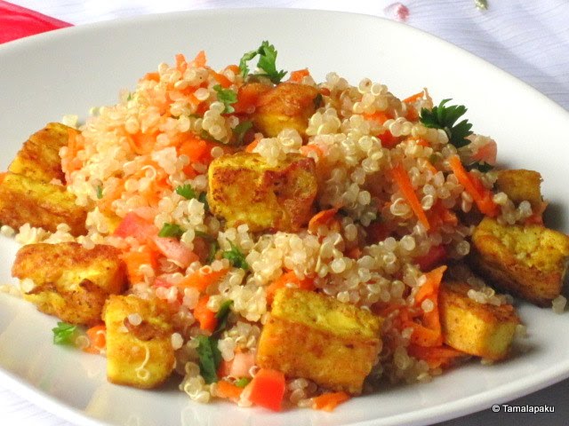 Curried Tofu Quinoa Salad