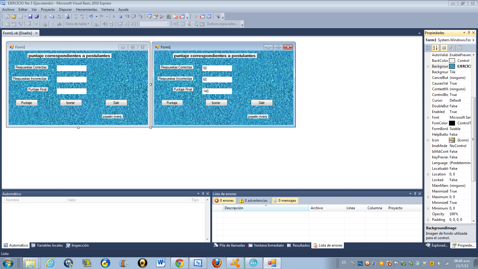 programando en aplicacion windows form programando ejercicios en