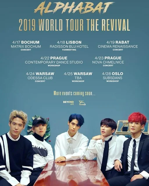 Alphabat 알파벳 2019 World Tour The Revival tour europa