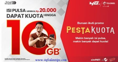 Cara Mendapatkan Paket Pesta Kuota Telkomsel 10gb Hanya Rp 10