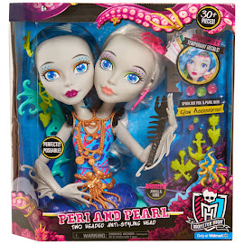 Monster High Just Play Peri and Pearl Serpentine Styling Head Figure