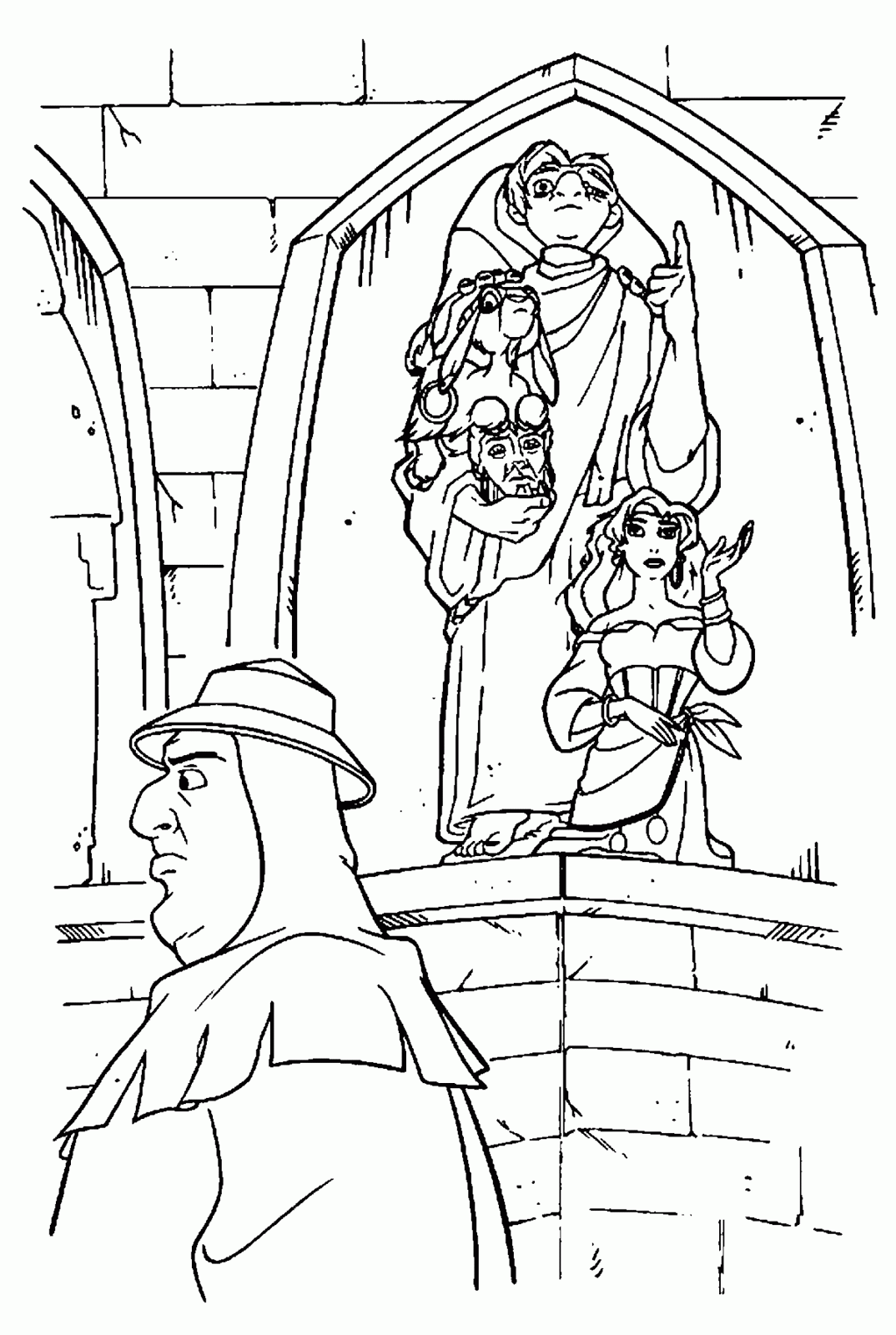 Как нарисовать горбун из нотр дама