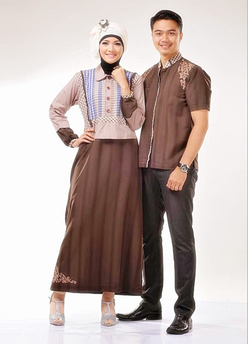 Kumpulan Model Gamis Batik Kombinasi Modern Simple Elegan Dan