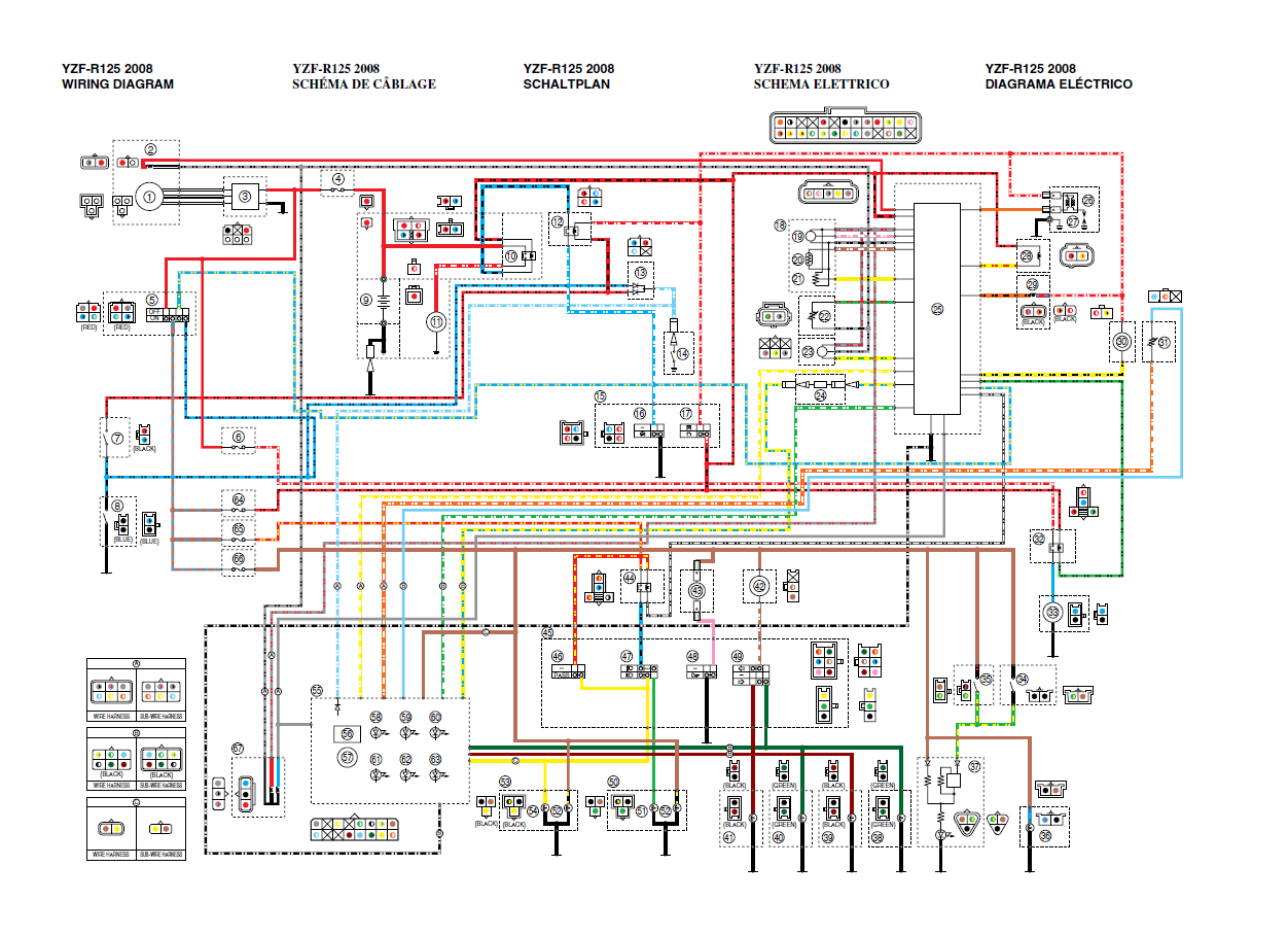 Yamaha Yzf R125 Wiring Diagram
