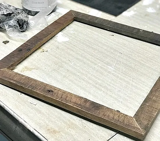 wooden frame with no picture