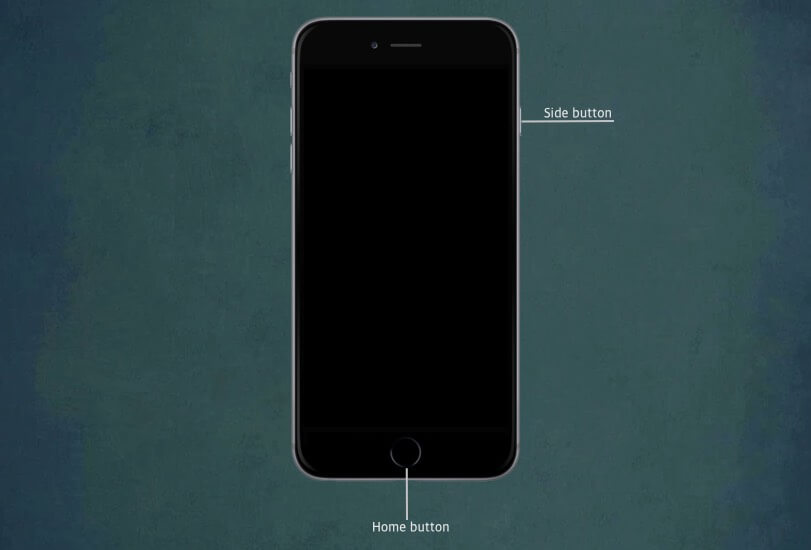 كيفية إعادة تشغيل جهاز iPhone 6s أو إصدار سابق اضغط-على-زر-الصفحة-الرئيسية-وزر-الجانب-معًا-على-iPhone 6s