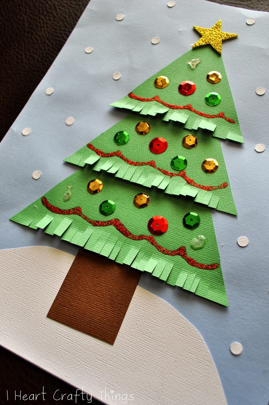 Kids Christmas Tree Craft I Heart Crafty Things
