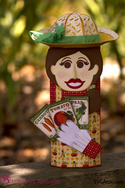 3d lady gardener box - Graphic 45 - Home Sweet Home