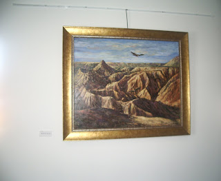 Cuadro óleo Bardenas reales Exposición de pintura de Rudi, en Villafranca