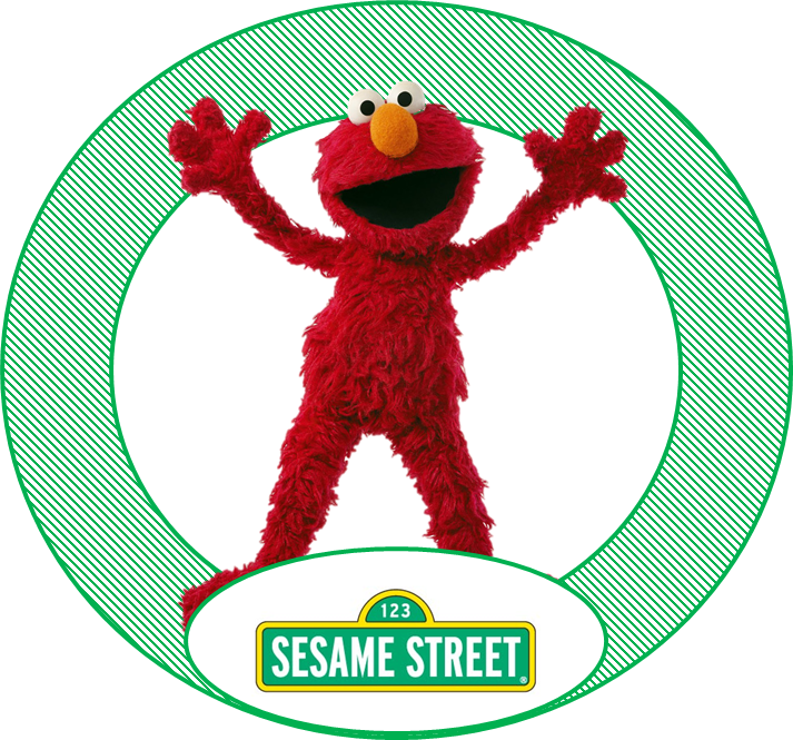 Plaza Sésamo: Kit en Verde para Imprimir Gratis. Toppers o Etiquetas para Imprimir Gratis de Plaza Sésamo.