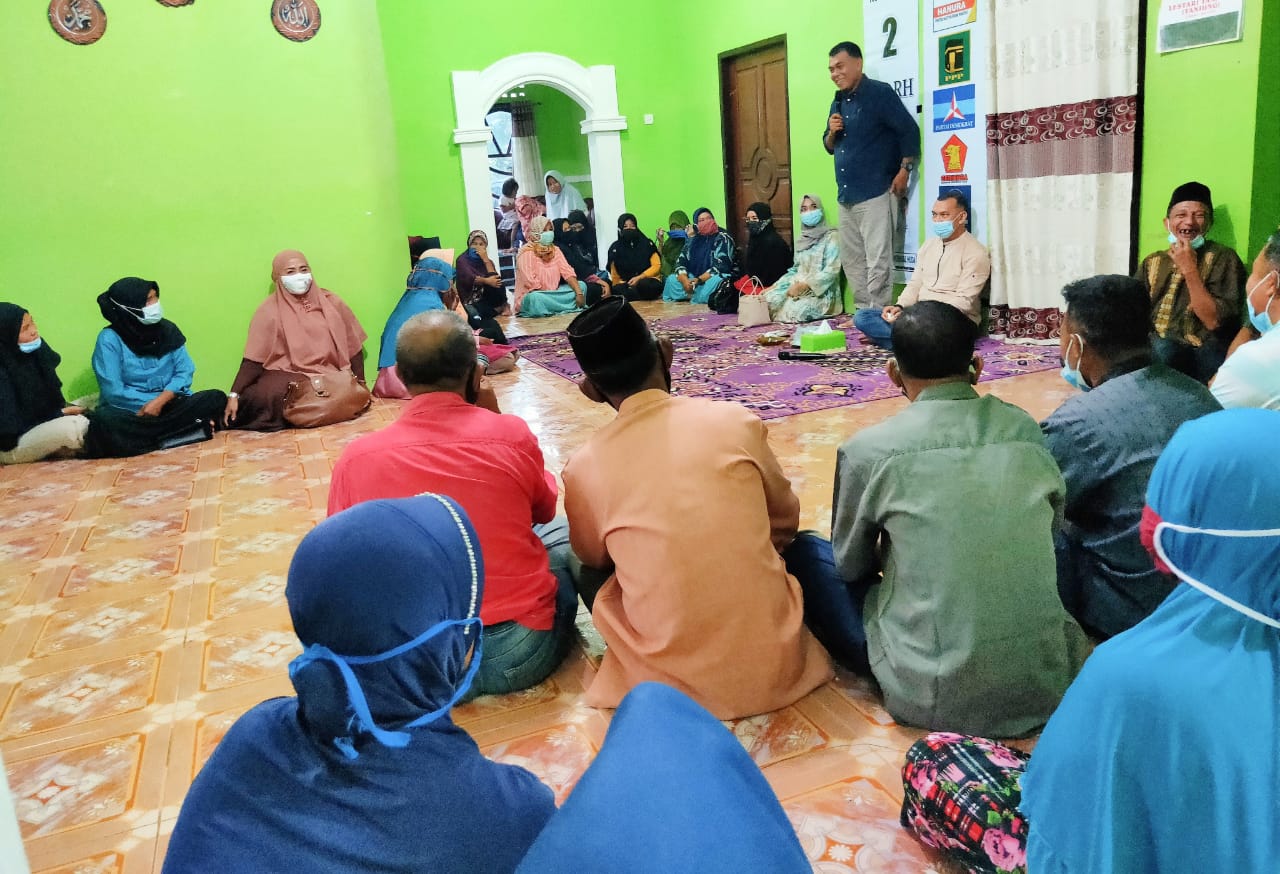 Paslon Bupati dan Wakil Bupati Natuna WS-RH Lakukan Kampanye di Desa Kelanga