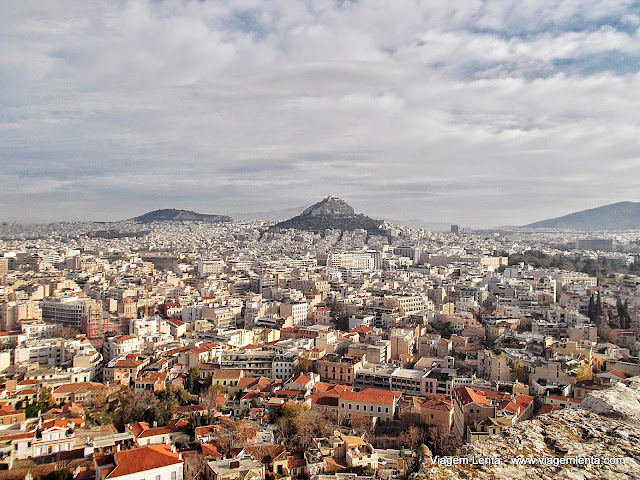 Monte Licabettus, visto da Acrópole