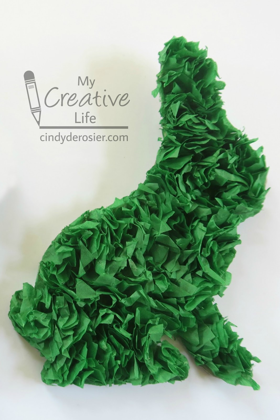 Cindy deRosier: My Creative Life: Bunny Week 2017: Tissue Paper Topiary