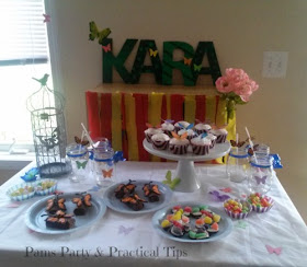 Butterfly Party Treats and Decor at Pams Party and Practical Tips 
