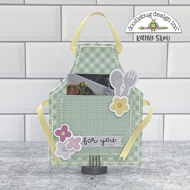 Doodlebug Design Inc Blog APRON GIFT CARD HOLDER with Kathy