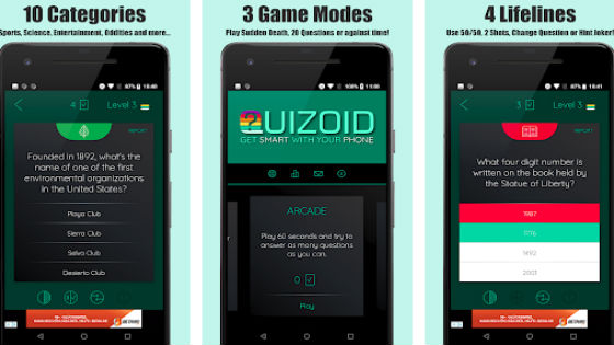 Quizoid trivia offiline games for android