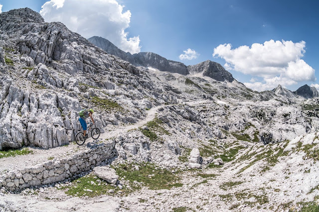 Mountainbike Tour Kanin Sella Nevea Trail Track