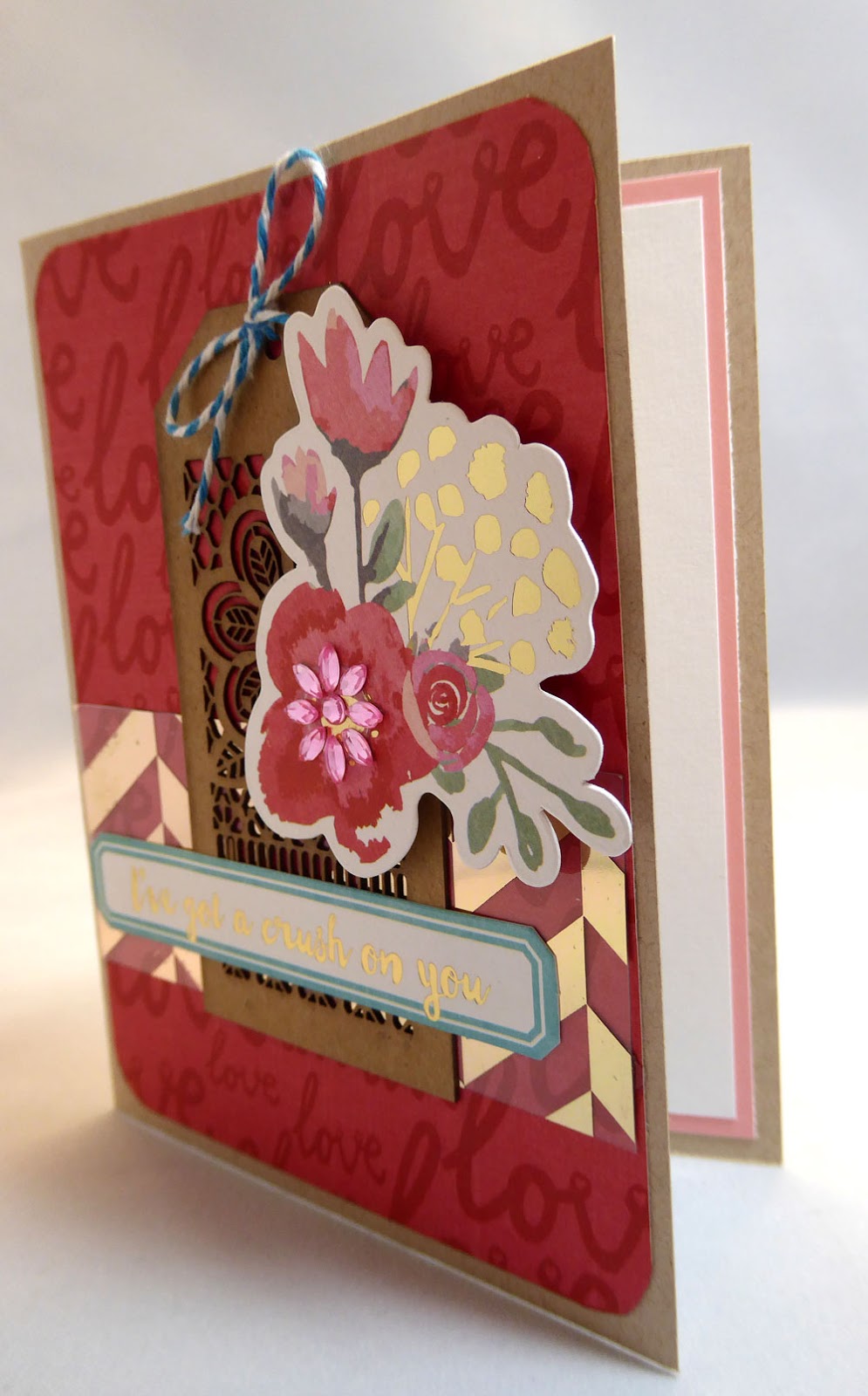 Pink Panoply Ornate Chipboard Tags