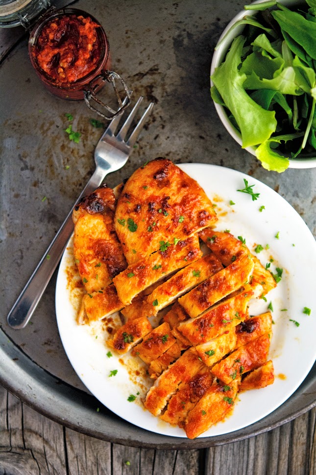 The Iron You Sticky Harissa Chicken