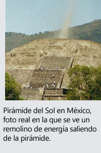 energia piramidal saliendo de la piramide de mexico
