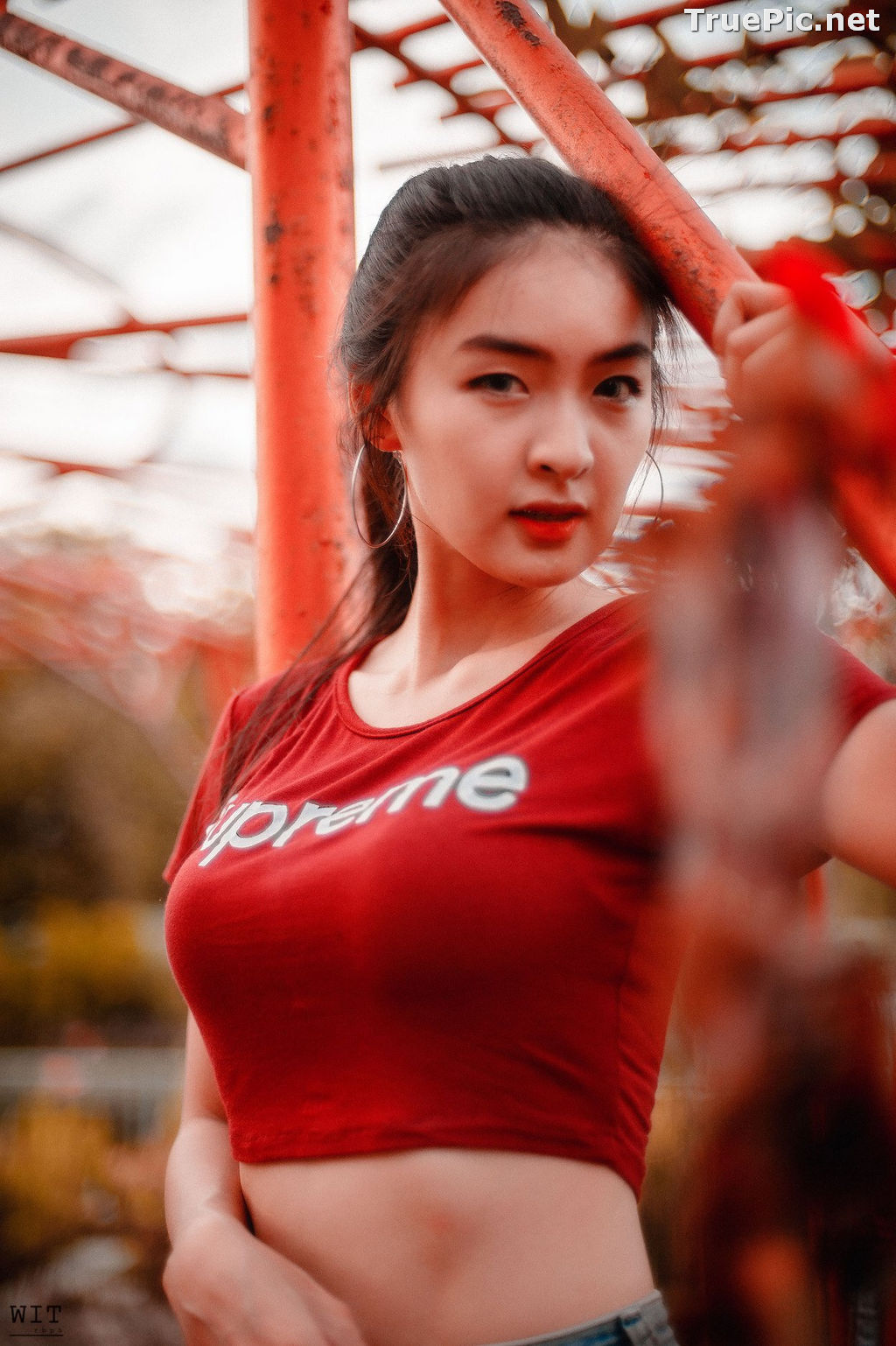 Image Thailand Model - Muay Phinitnan - Supreme Crop Tops and Jeans - TruePic.net - Picture-19