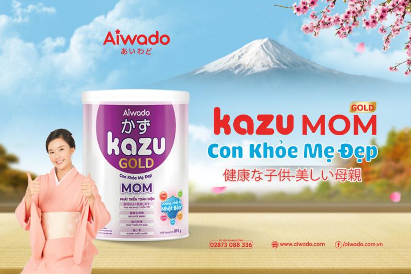 [AIWADO] Sữa Bột Kazu Mom Gold 350g (Cho Mẹ Bầu)