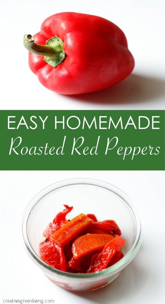 Easy roasted peppers #creativegreenliving