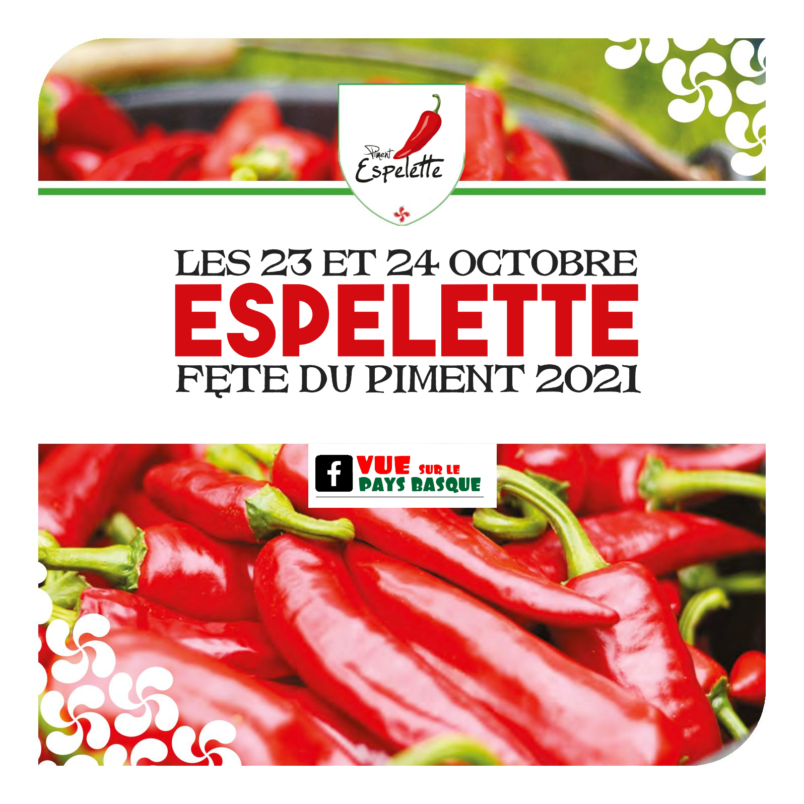 La fête du piment d'Espelette 2021 les pieds sous la table