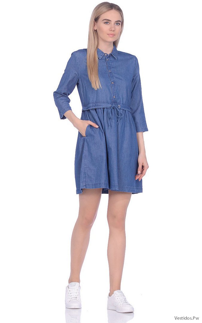 +30 [FOTOS] Vestidos de Mezclilla Con