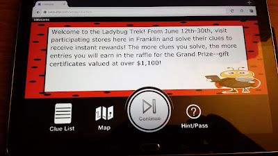 Ladybug Trek - a scavenger hunt with a grand prize worth over $1,100